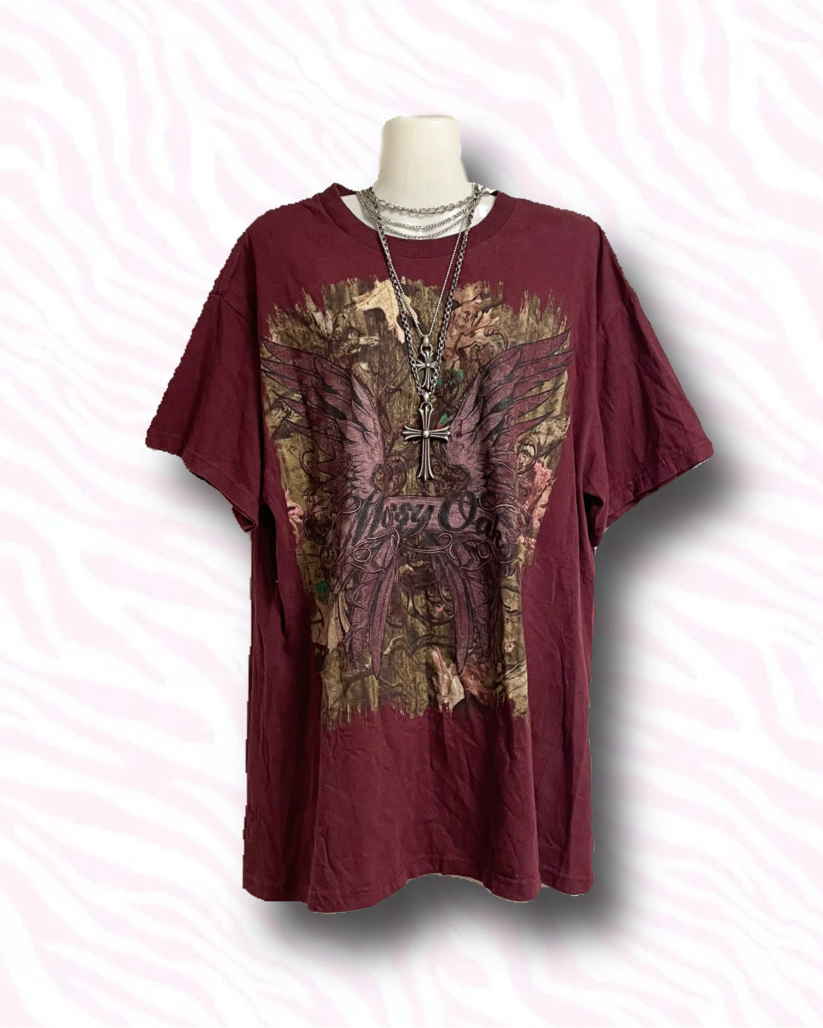 Crimson Angel Grunge Tee