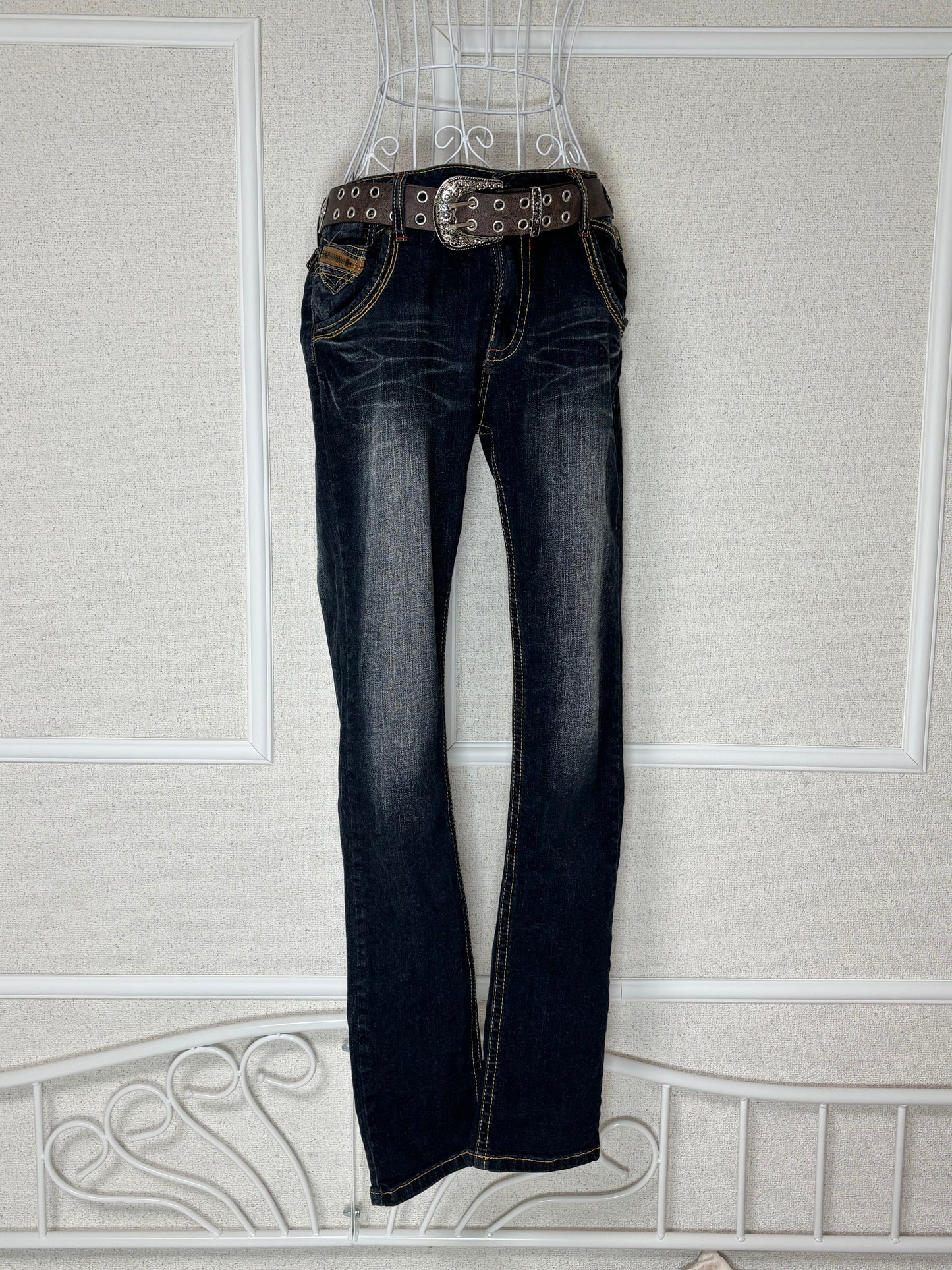 Leopard Denim Pants