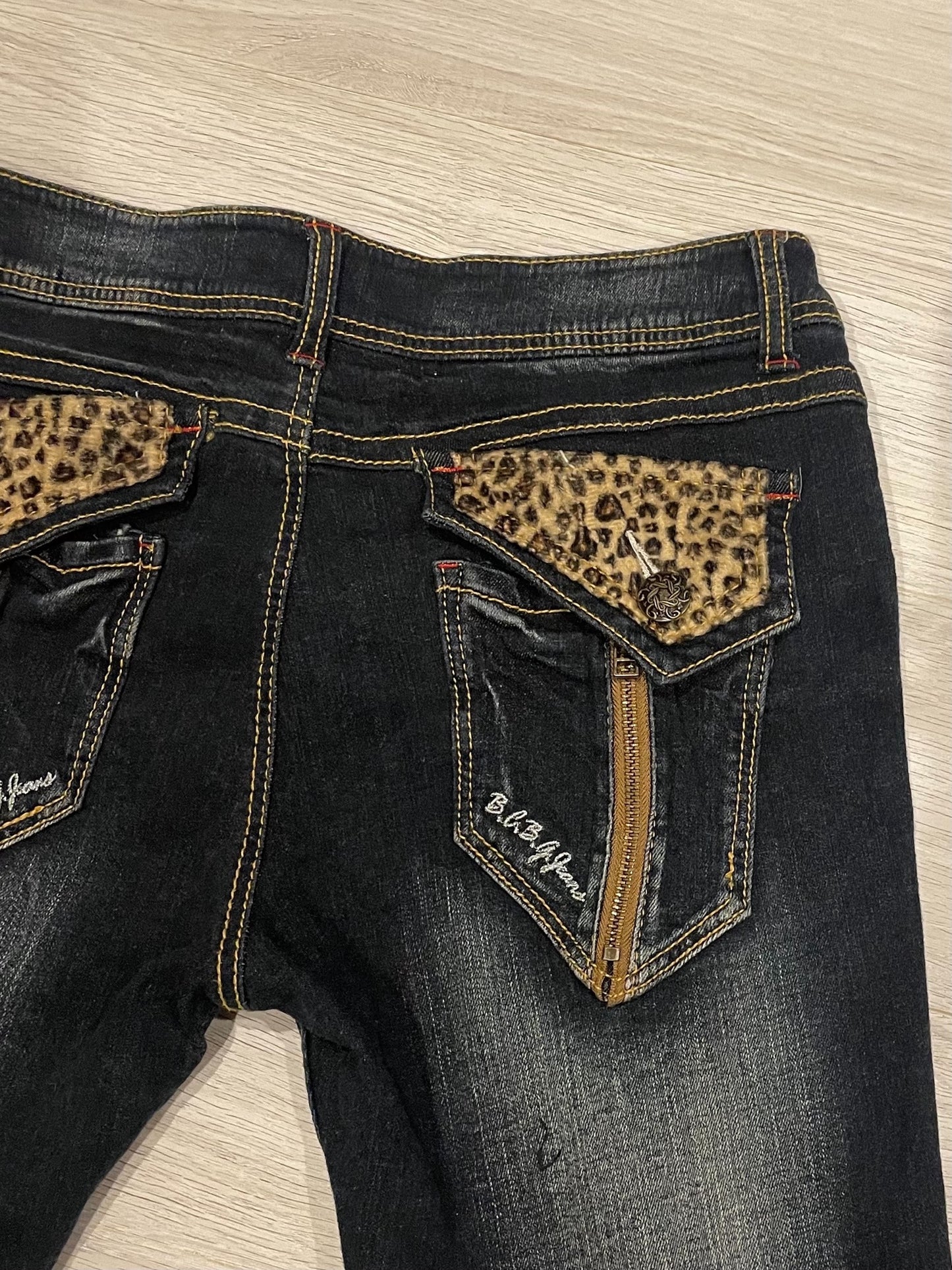 Leopard Denim Pants