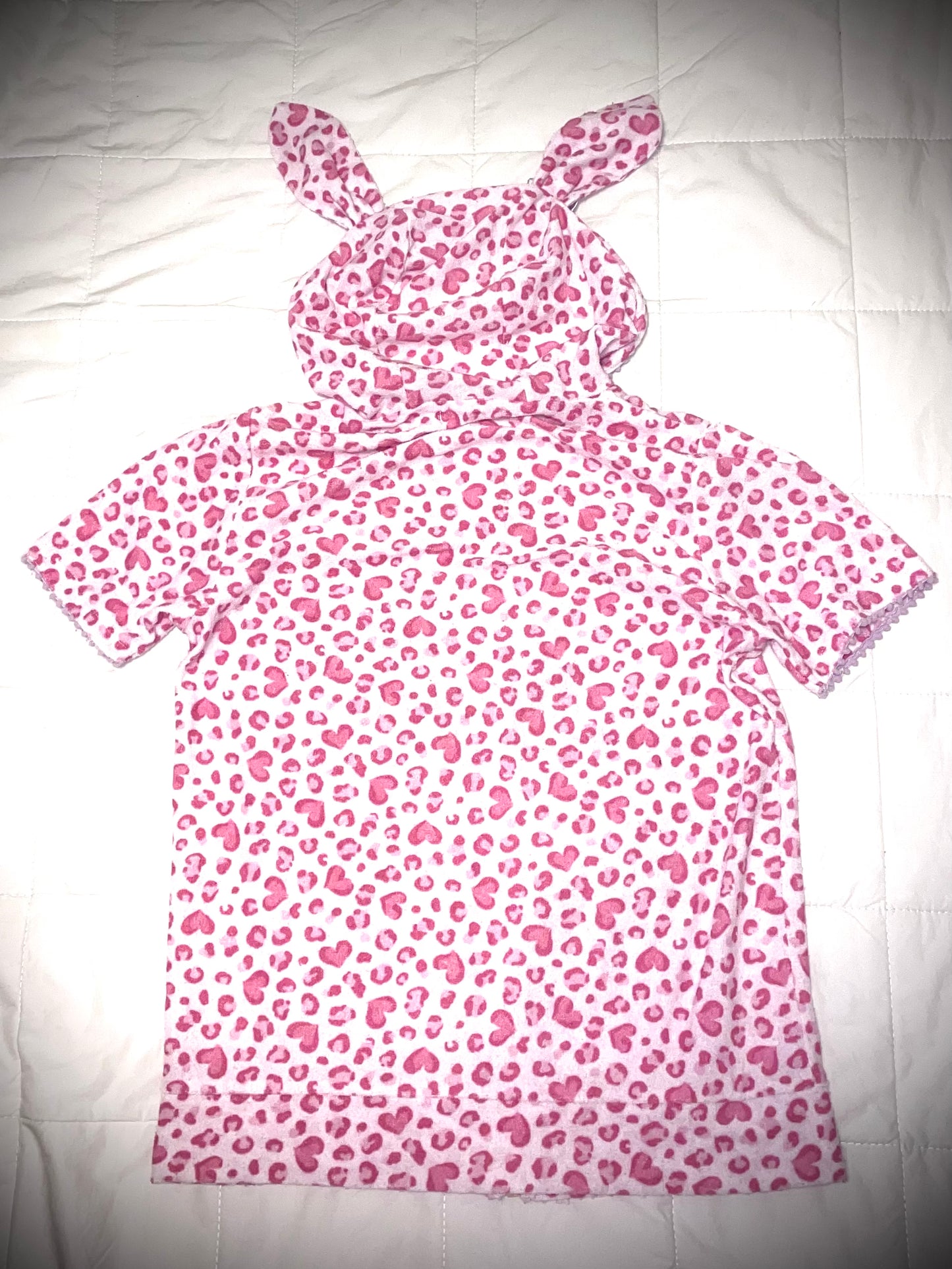 Pink Leopard Zip Up Hoodie