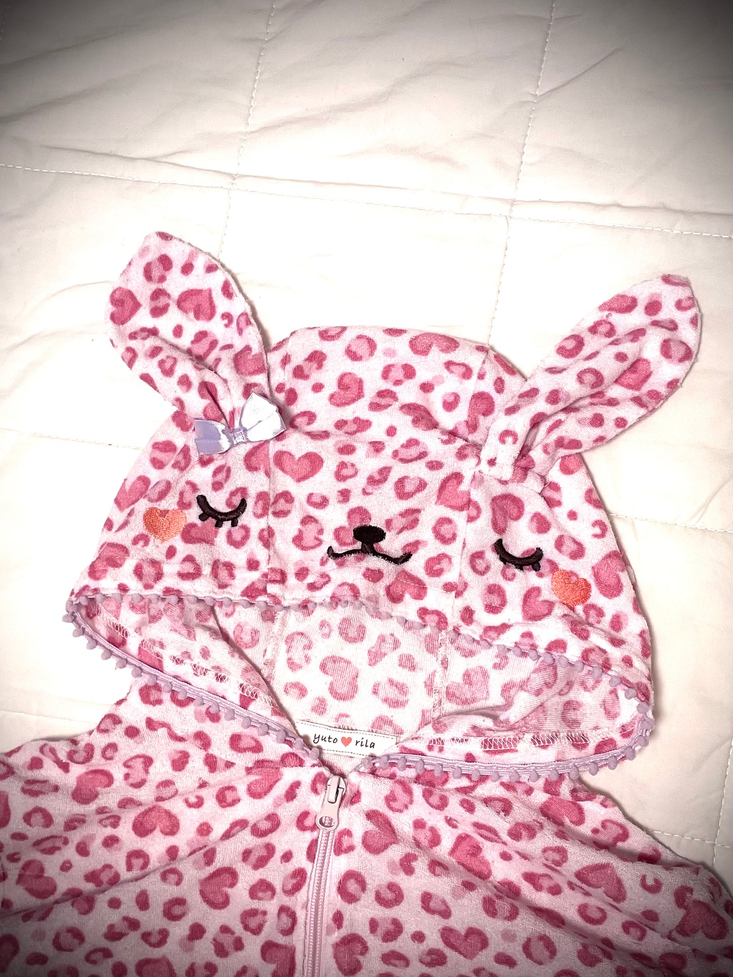 Pink Leopard Zip Up Hoodie
