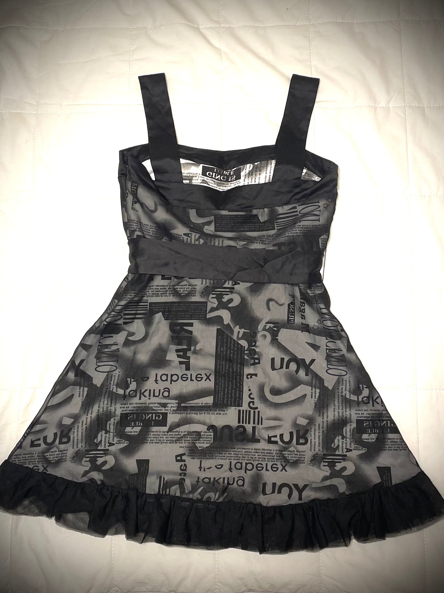 Black Bow Mini Dress
