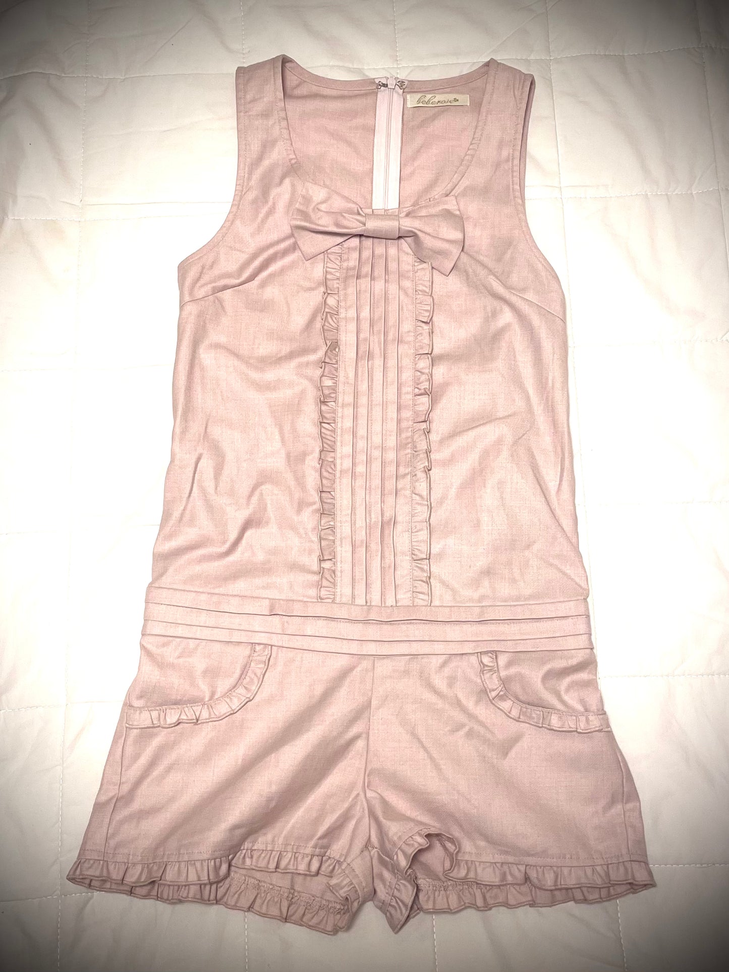 Himegyaru Pink Bow Short Combinaison