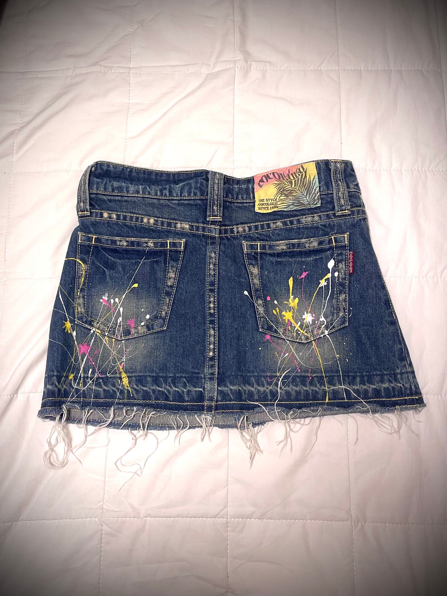 COCOLULU Denim Mini Skirt