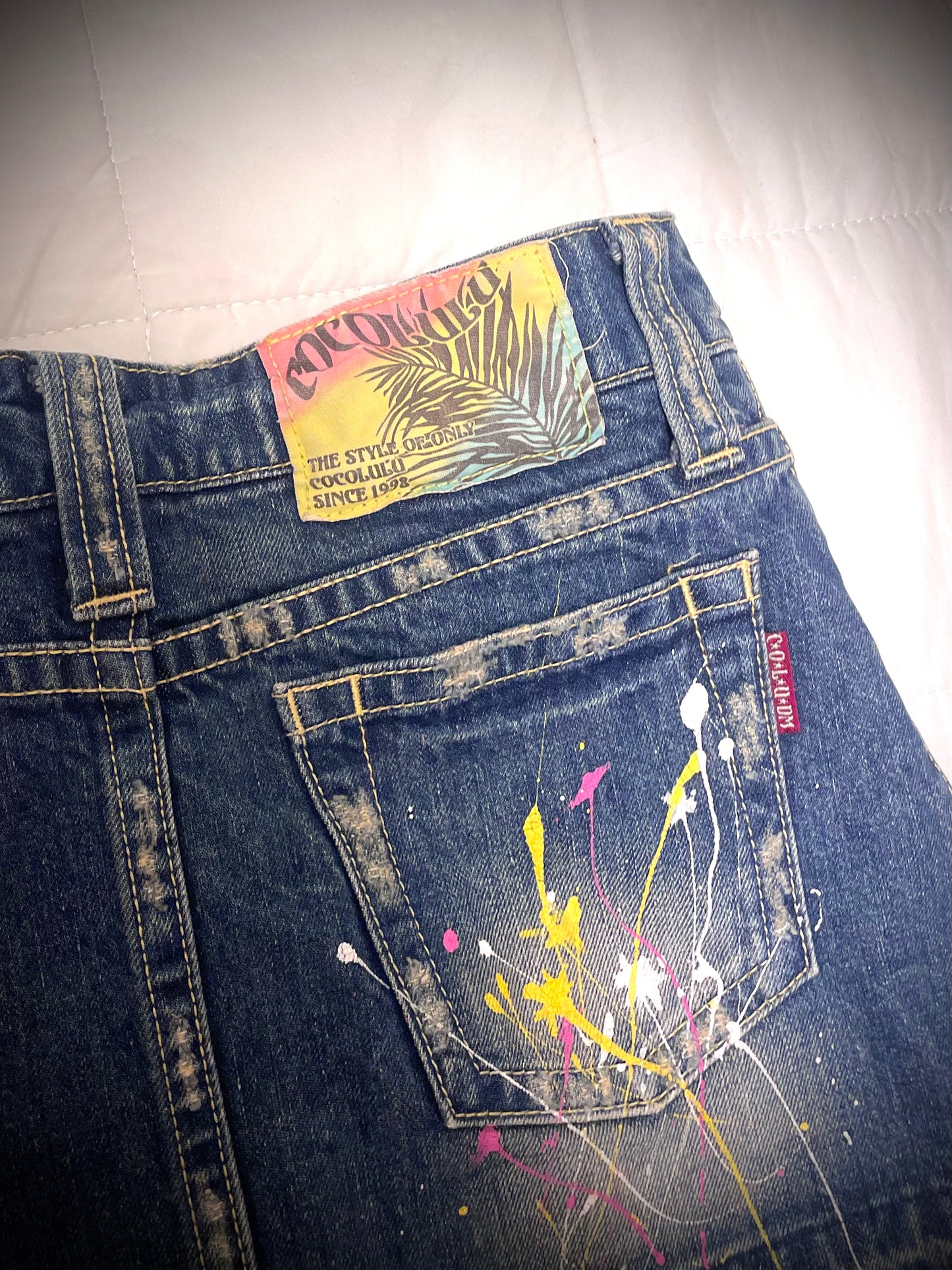 COCOLULU Denim Mini Skirt
