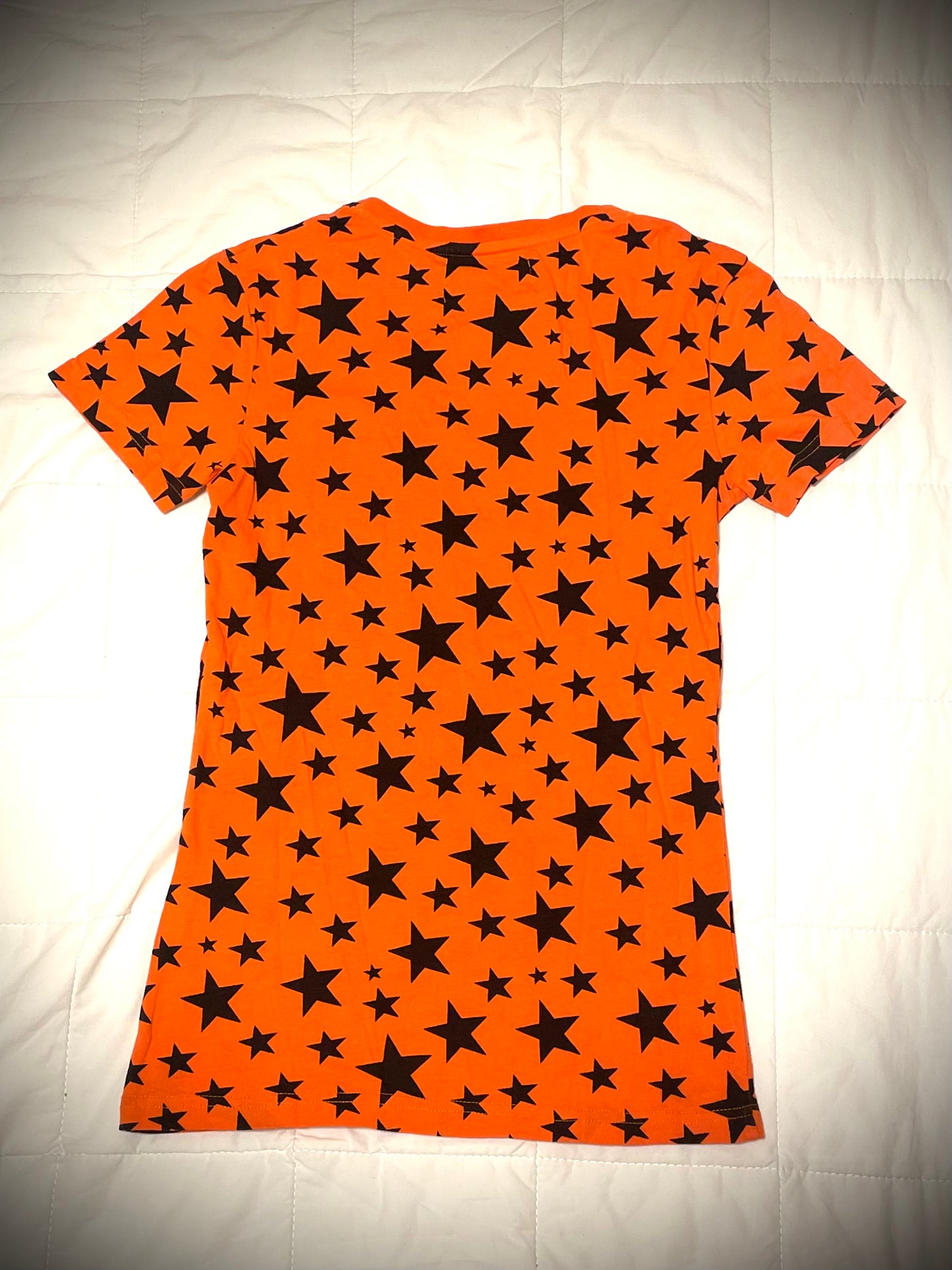 Orange×Black Star Skull Tee