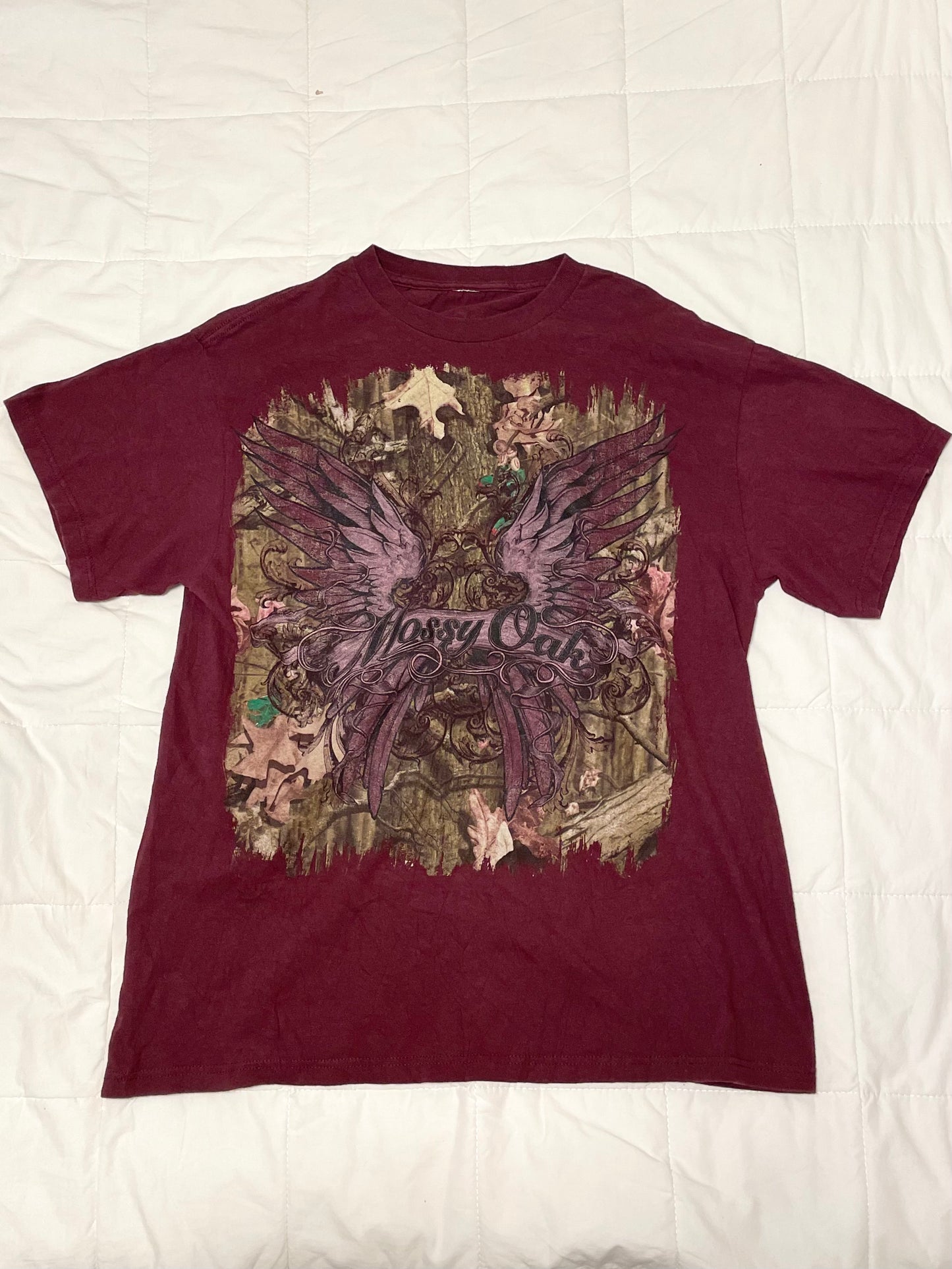 Crimson Angel Grunge Tee