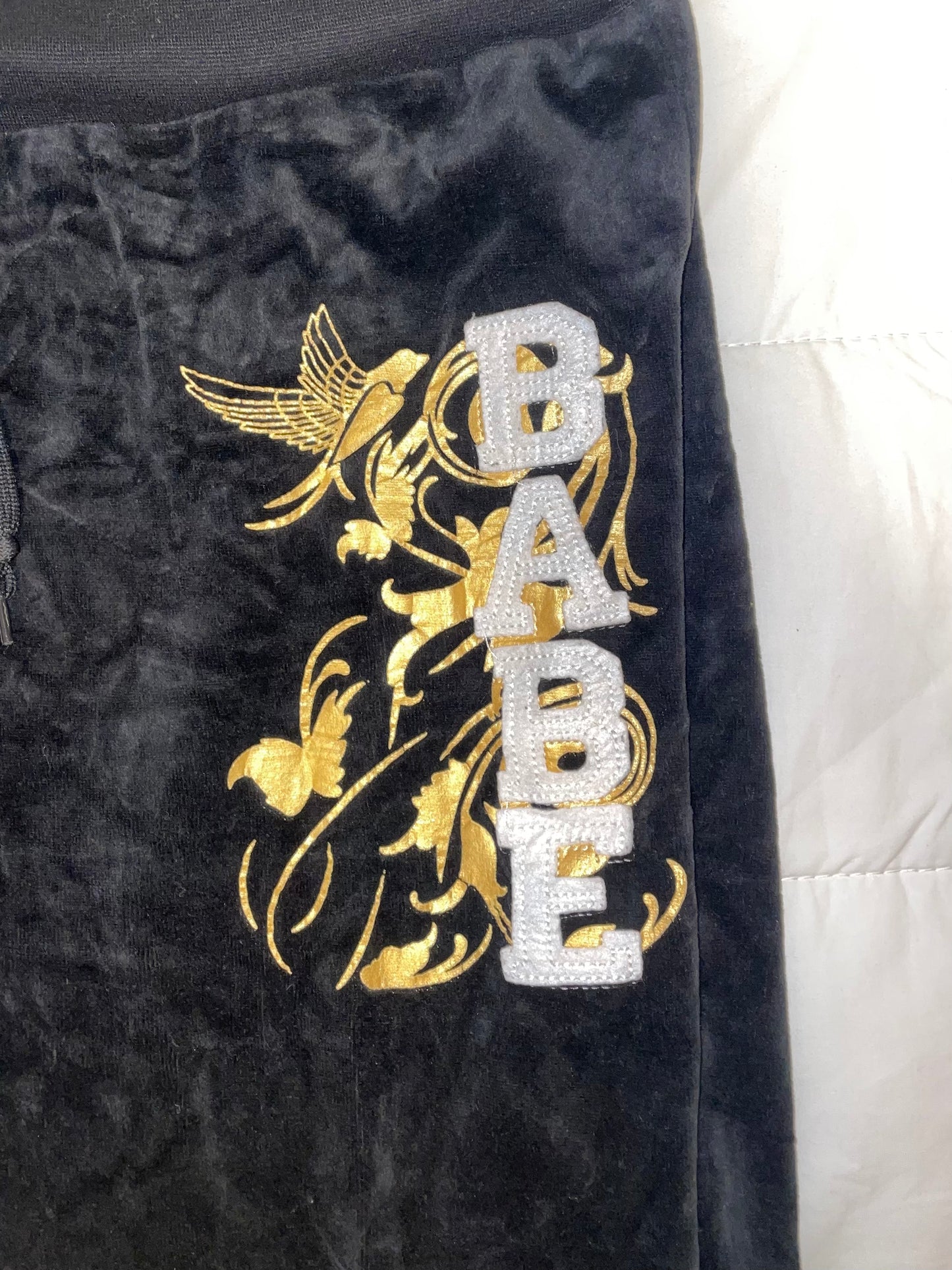 Velour Flare Track Pants