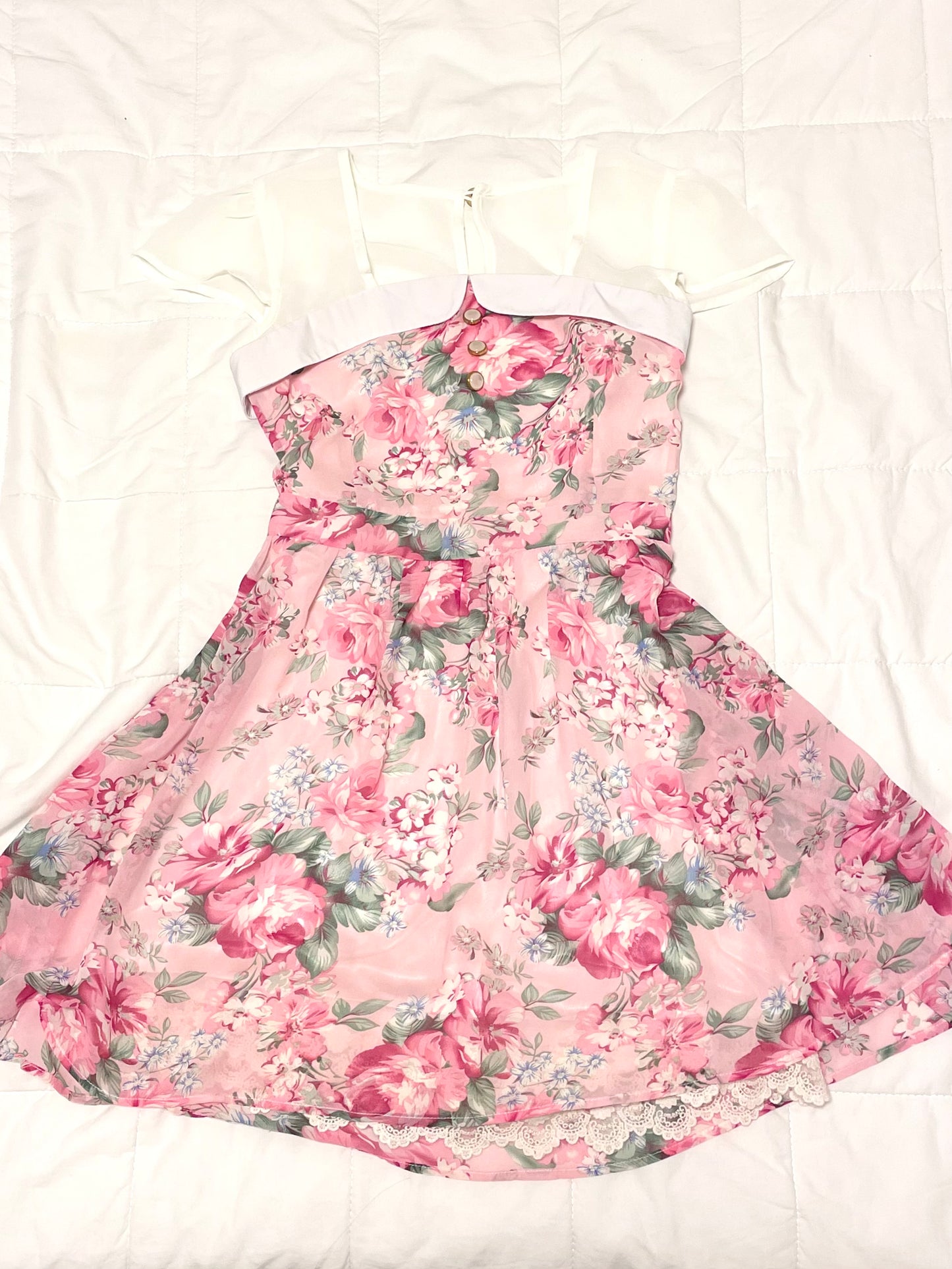 Hime Rose Pink Mini Dress