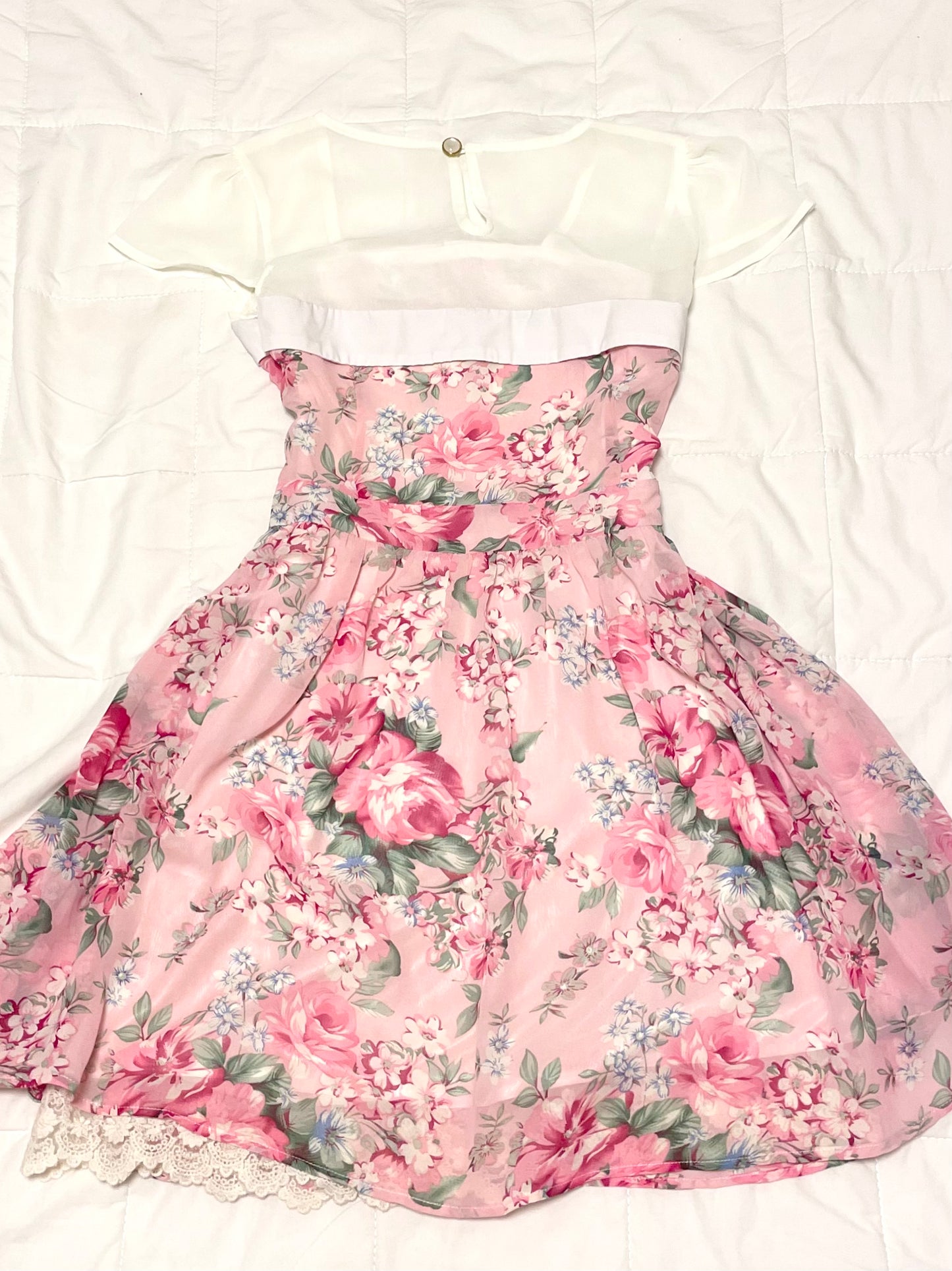 Hime Rose Pink Mini Dress