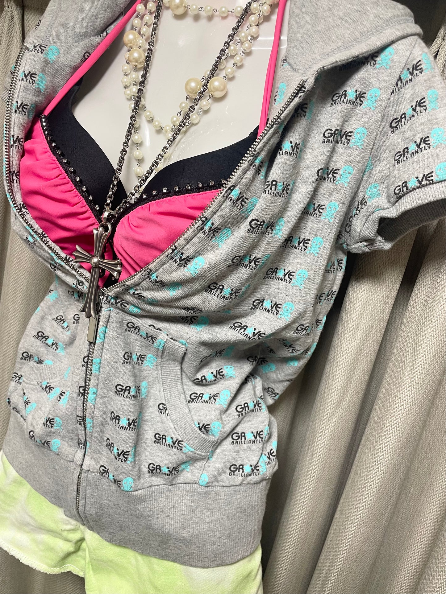 Skull Print Hoodie