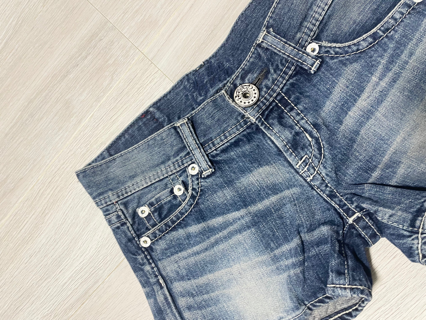 Low Rise Denim Shorts