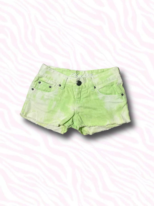 Green Denim Shorts