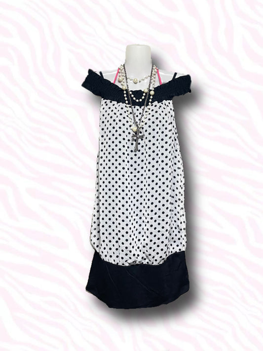 White Dot Dress