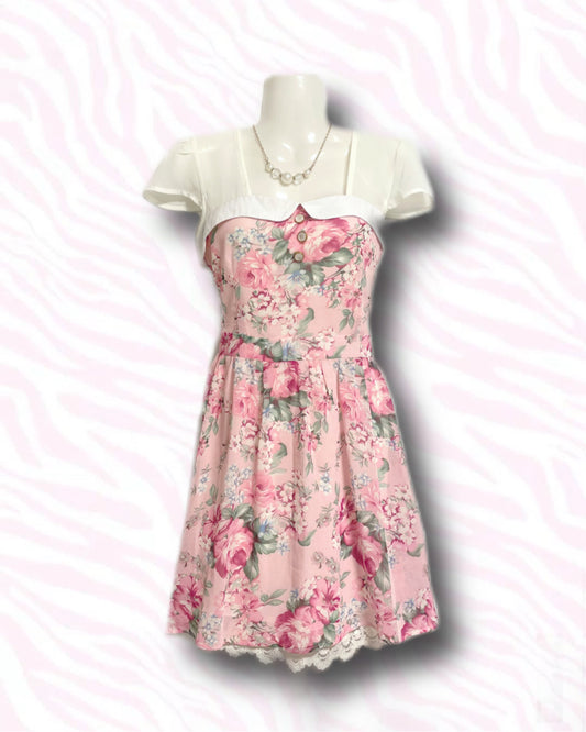Hime Rose Pink Mini Dress