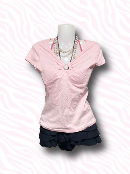 y2k Pink Tee