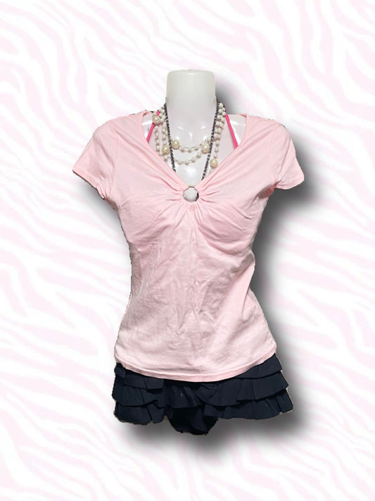 y2k Pink Tee