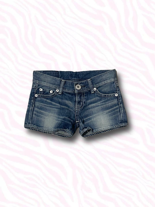 Low Rise Denim Shorts