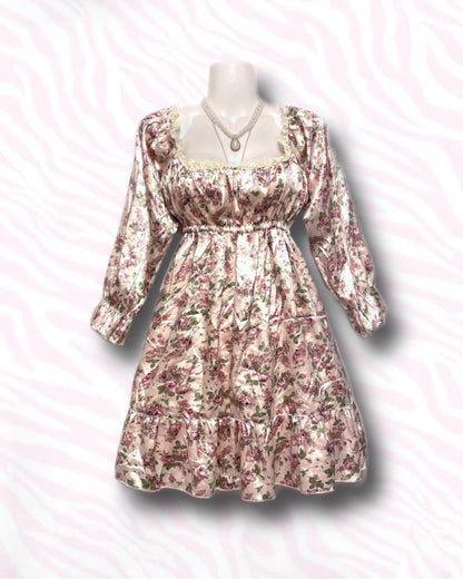 Himegyaru White Rose Dress