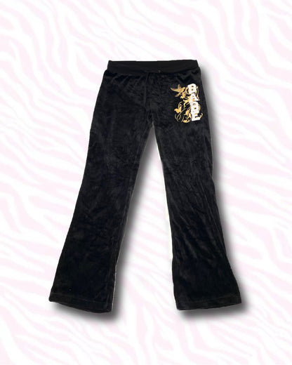 Velour Flare Track Pants