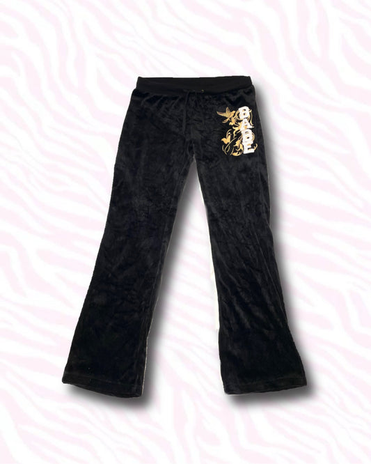 Velour Flare Track Pants