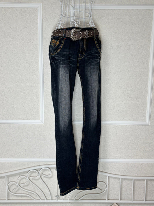 Leopard Denim Pants