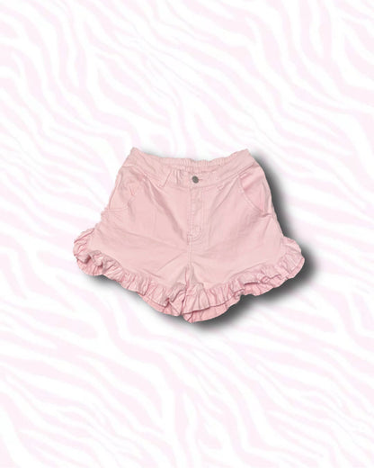 Hime Pink Frill Mini Shorts
