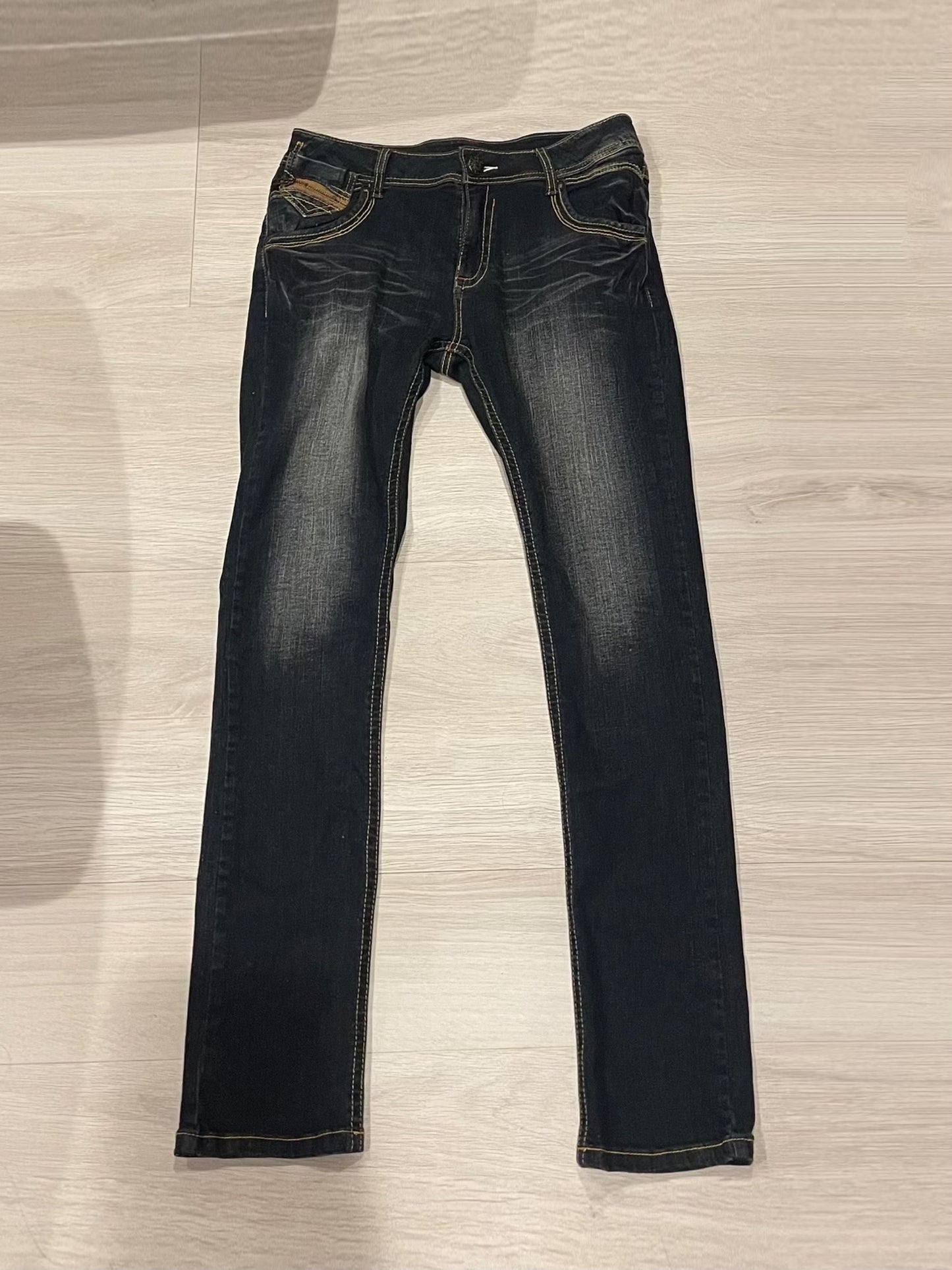 Leopard Denim Pants