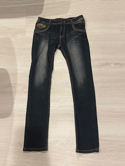 Leopard Denim Pants