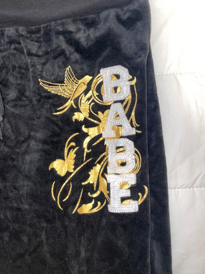 Velour Flare Track Pants