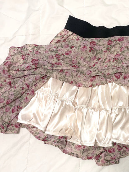 Floral Mini Skirt
