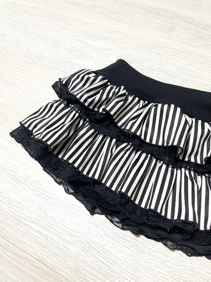 Striped Frill Skirt