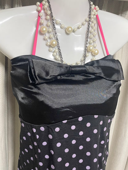 Purple Dot Bare Top