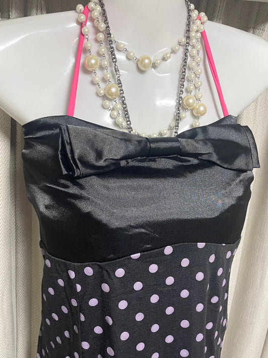 Purple Dot Bare Top