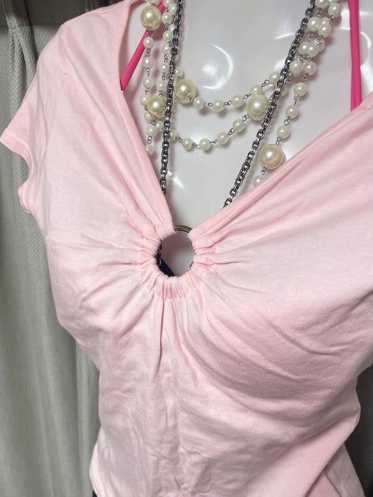 y2k Pink Tee